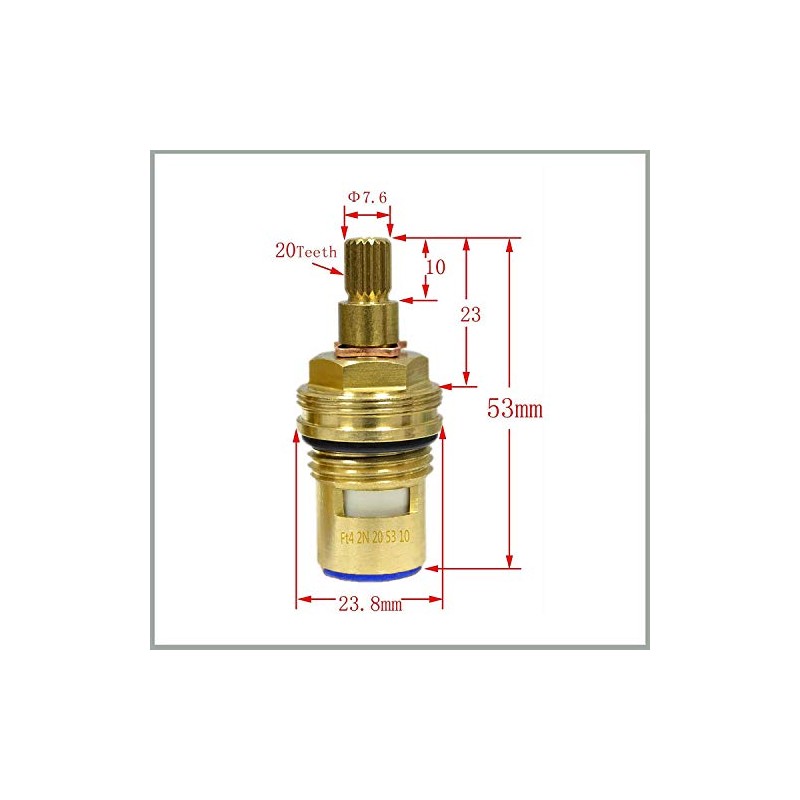 Damixa Tap Replacement Parts Ceramic Tops 1/2 Inch Valve Fittings