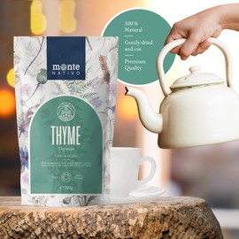Thyme Tea Monte Nativo (300 g) | Dried Thyme | As Herbal Tea, Spice, or in Spice Blends | 100% Pure and Natural | With Rich Aroma | For Cooking or as Tea