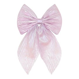 AL KASEEN Hair Bow Tie Clips, 30 Pack, Elastic Hair Ties for Women and Girls, Black (LightPurpel)