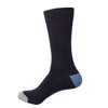 HHX YONLEE Gift Boxed Men's Dress Socks Blue Striped Design