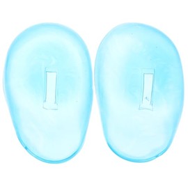 Coheali Par Protectores Auditivos Silicona Teñir Cabello Color Azul