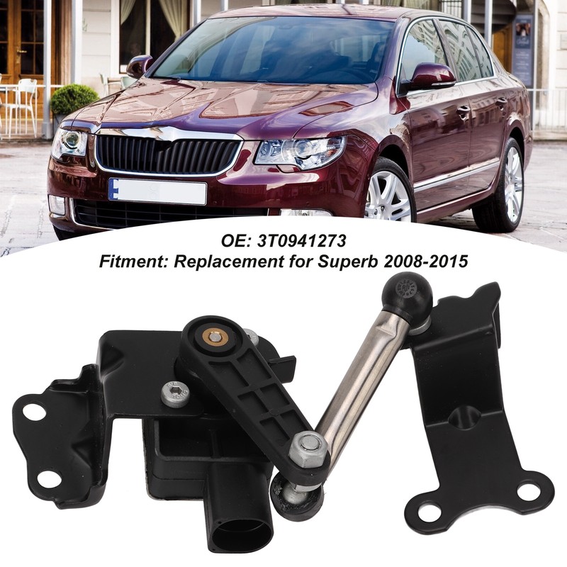 Front Xenon Headlight Level Sensor Assembly 3T0941273 Replacement for Superb