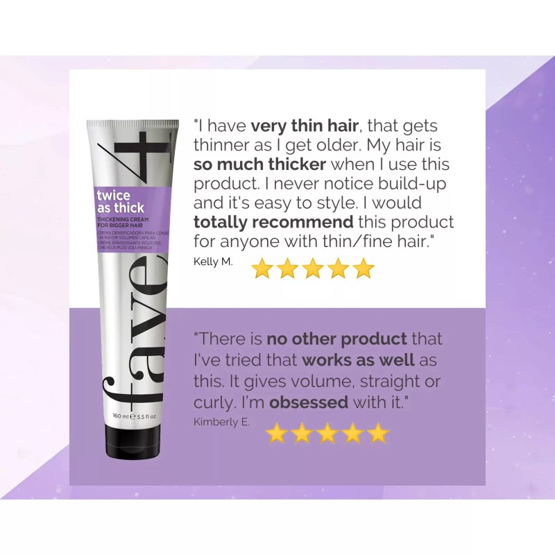 fave4 Twice as Thick Thickening Cream 5.50 oz