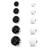 AoedeJ 3 Pairs of Magnetic Earrings Men's Clip Earrings Fake