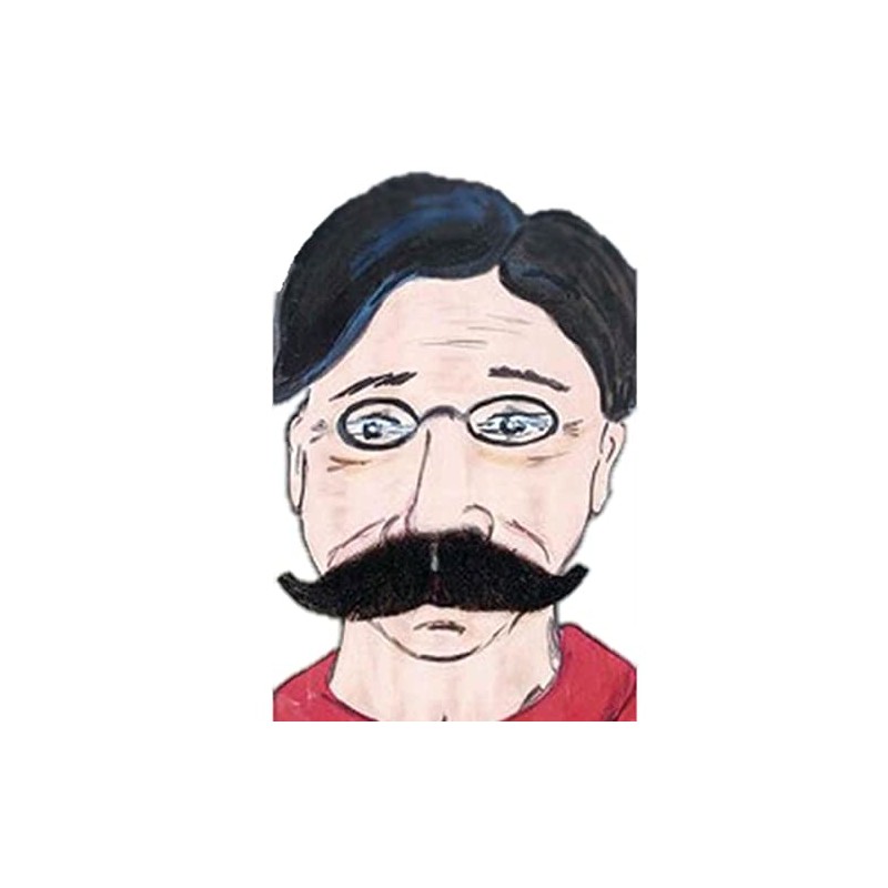 Bart: Schnurrbart »Gilbert«, deluxe, schwarz