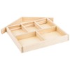 Wooden Tray with 6 Sections – 3 Pack House Tray