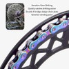 GOIYZTTR 8 Speed Chain, 6/7/8 Speed Bike Chain Colorful Electroplating