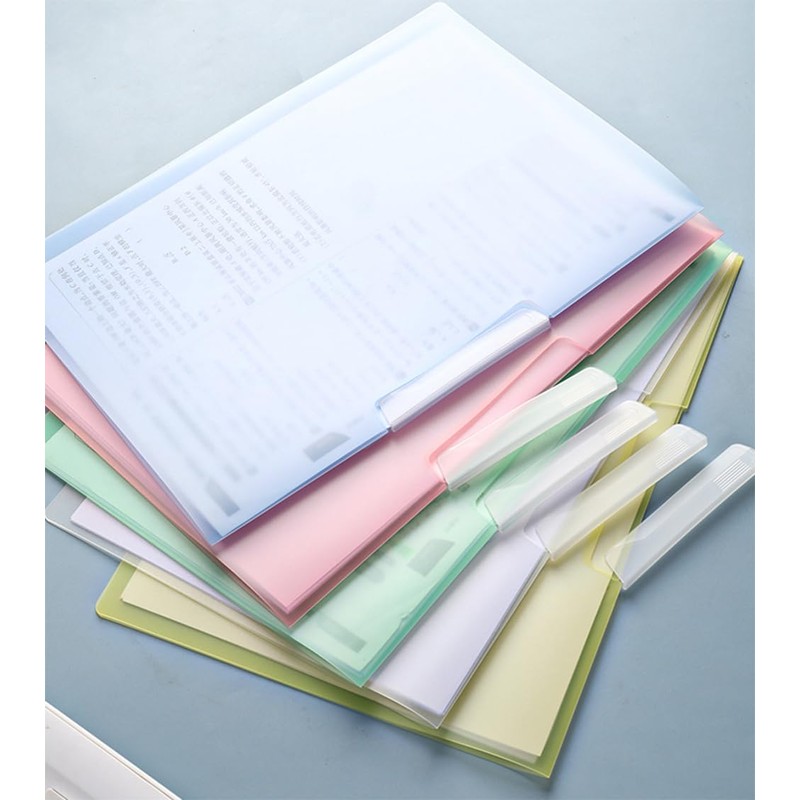 YFFSFDC A4 Folders Rotating Side Open Clear Folders Large Capacity
