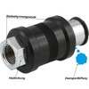 Fittingteile Hand Slide Valves Nickel-Plated Brass with Forced Ventilation Shut-off