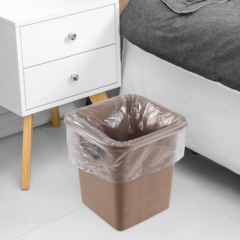 Qskely 5 L Bin Bags, Small Bin Liner, Clear Trash