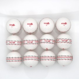 ACCUFLI Max Soft Golf Balls (Cherry 12PK)