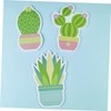 Tofficu Mini Note Pads Cactus Stickers Self-Stick for Nursing School
