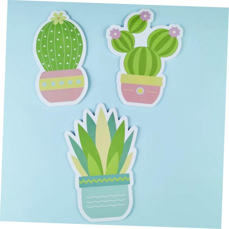 Tofficu Mini Note Pads Cactus Stickers Self-Stick for Nursing School