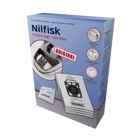 Nilfisk - 107407940 - 4 bags vacuum cleaner + prefilter