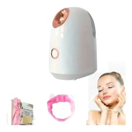Jarphy Vaporizador Facial Portátil Rosa Blanco Con Ozono