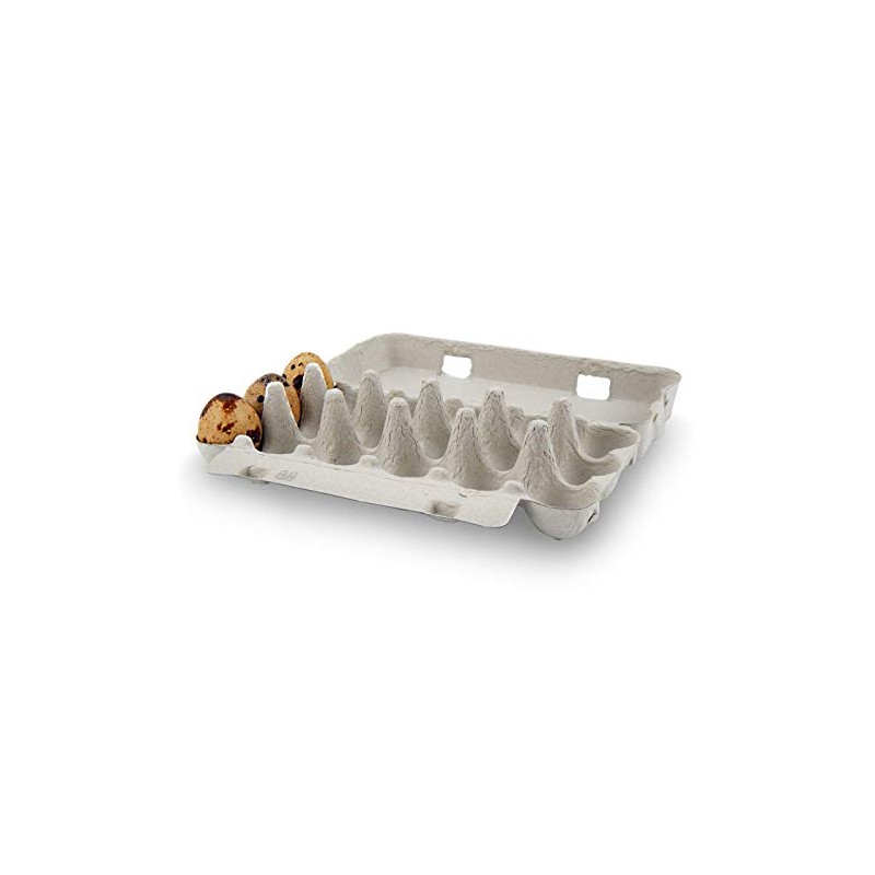 Pack of 25 Quail Egg Boxes Cardboard Pack of 18