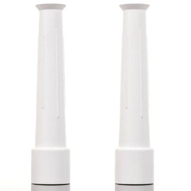 Large White Tap Swirl Nozzle for 1/2-Inch Tap Anti Splash Kitchen Bathroom Tap Top Rubber Flexible Kitchen Splash Preventer for Tap White Colour Pack of 2.