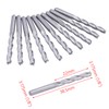 Gasea 10Pcs 1/8" Shank 3.175 x 22mm Carbide Flat Nose