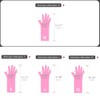 Myungjin 2 Pairs Reusable Waterproof Non-Slip Honeycomb Grip Latex Rubber