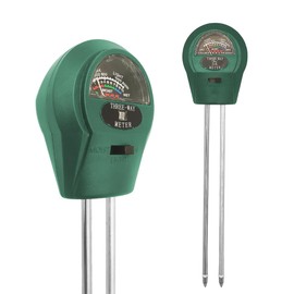 Soil Tester, 3-in-1 Multifunctional Tester. Moisture, Light, Soil Ph Value Detection, Suitable for Lawns, Gardens, Farms, Promote Plants Healthy Growth