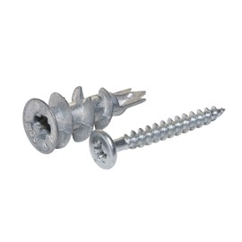 Knauf Gipsplatten-Metalldübel zur Befestigung von Lasten an Trockenputzwänden – Trockenbau-Dübel, Gipskarton-Dübel, selbstbohrend, bis zu 25-kg (10 Stk.)