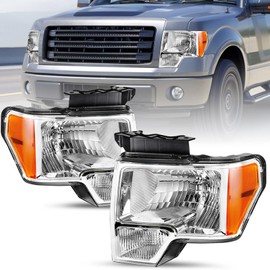 SOCKIR OE Factory Style Headlight Assembly Compatible with 2009 to 2014 Ford F150 Headlamp Replacement, Pair