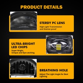 Auxbeam LED Fog Lights DOT Approved Bumper Fog Lamps for Chevy Tahoe and Suburban Z71 1500 2001-2006, Pontiac Grand Prix 1994-2003, Pontiac Sunfire 2000-2005