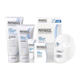 Physiogel DMT Moisturizing Care 3 Types Set (Facial Cream 2.5 fl oz (75 ml), Cream Sheet Mask, 5P + Intensive Facial Cream 3.4 fl oz (100 ml), DMT Skincare 3 Set (Facial Cream2.5 fl oz (75 ml) + Cream