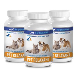 Relaxing Dog Chews - Natural Relaxant for Cats and Dogs - Calm and Relaxed - PET Anxiety Relief - Valerian for Dogs - 3 Bottle (270 Chews)