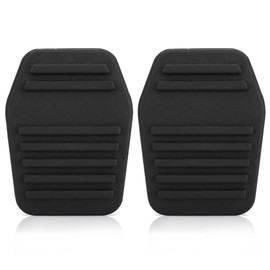 1 Pair Car Clutch Pedal Pads Brake Pedal Rubber Cover Black for Transit MK6 MK7 2000-2014