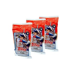 2025 Topps Updates Baseball Trading Cards 3 Retail Packs, 14 Cards per Pack, Look for Rookie Cards!