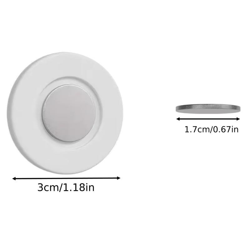 8PCS Magnetic Remote Control Holder – Wall-Mounted Storage Bracket, Non-Drilling