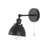 Bagkcopp Industrial Black Wall Sconces Light with Pull Chain Switch,Wall