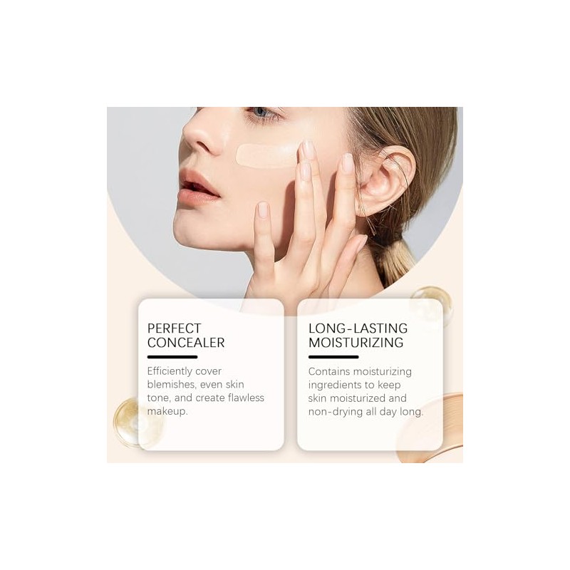 Piezas Base Maquillaje Espectro Medio Corrector Líquido Hidratante Que Cambia
