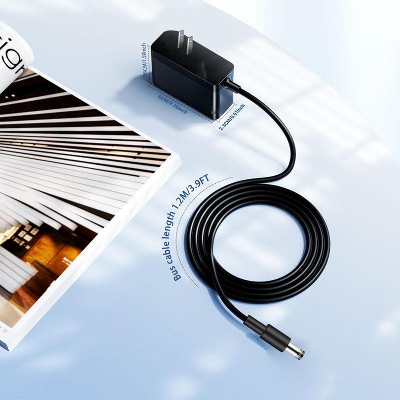 24V Nail Lamp Charger Cord Compatible with Sun Cordless LED