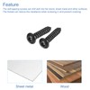 uxcell Hex Socket Self Tapping Screws, M4 x 20mm Carbon