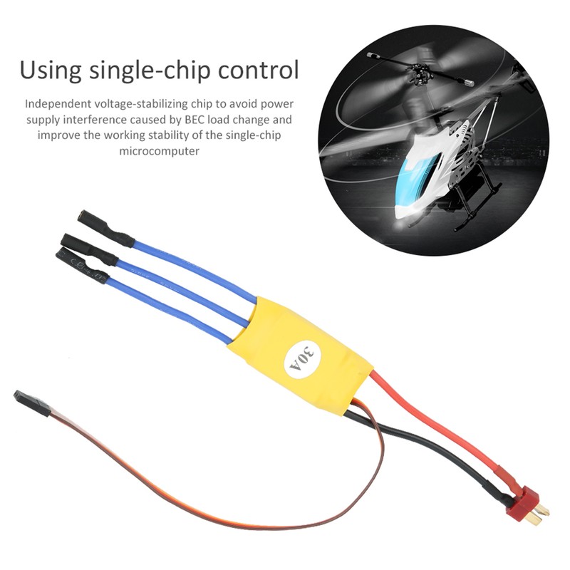 30A ESC T Plug 3.5mm Quadcopter Drone Brushless ESC Upgrade