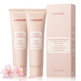 QUARXERY Purifying Exfoliating Gel 2Pcs：Gentle for Face Facial - Exfoliating Gel Scrub for Face Cleans Dirt & Oils