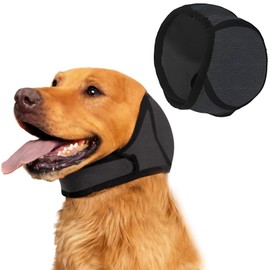 Dog Ear Protection, Hearing Protection for Dogs, Grey Earmuffs for Dogs, Noise Protection for Fireworks and Thunderstorms, Reduce Stress and Anxiety