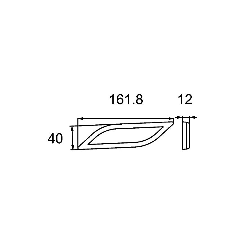 HELLA 8RA 013 347-041 Reflex Reflector - Shapeline Style -