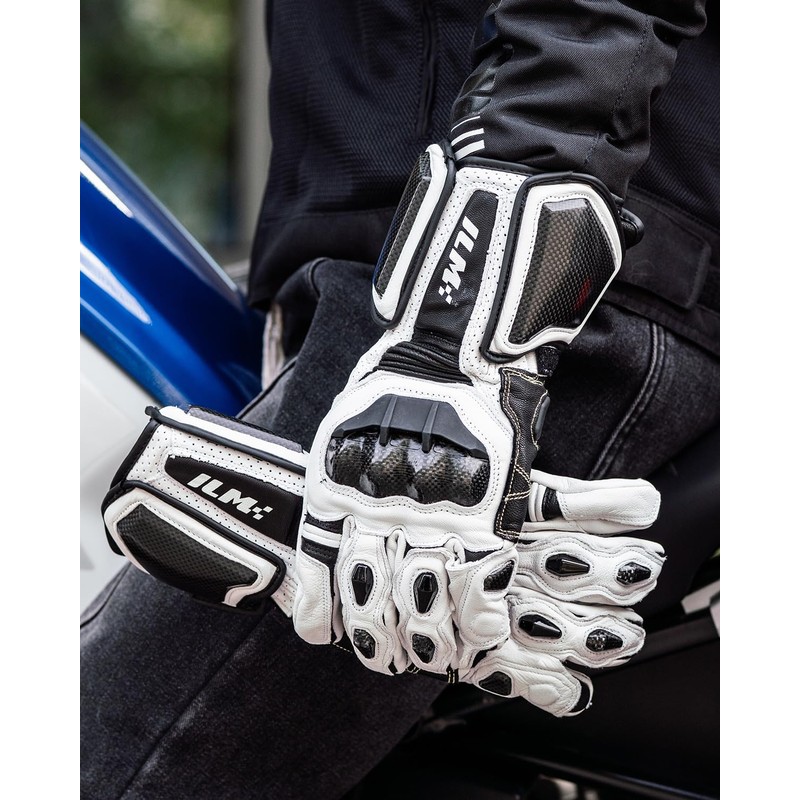 ILM Air Flow Leather Motorcycle Gloves for Men and Women