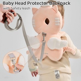 Baby Walker Head Protector, Adjustable Safety Pad Backpack Baby Knee Pads for Crawling& Walking Baby Back Protection (Style-7)