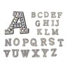 Cikonielf 26 pieces letter applique iron-on letters sew-on patches jeans