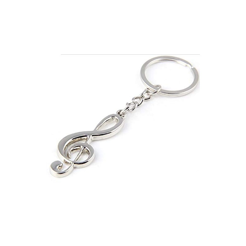 RK gifts Musical Note Treble Clef Metal keyring Guitar Instrument