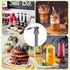 NUOOO NUOOO Syrup Pump Dispenser for 1L Bottle, Black (5PCS),
