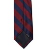 tiemart Striped Tie (Maroon and Navy)