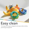 Nuby Starfish Hoopla Floating Bath Toy – Includes 3 Throwing
