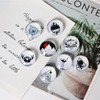 Cosylove Pack of 16 Fridge Magnets, Crystal Glass Fridge Magnets