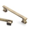 Asidrama 10 Pack 5 Inch(128mm) Brushed Antique Brass Kitchen Cabinet Handles, Cabinet Pulls Kitchen Cabinet Hardware for Cupboard Drawer Handles Dresser Pulls