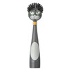 Vigar Felix Soap Dispensing Dish Brush, Cat-shaped Nylon Brush Head,